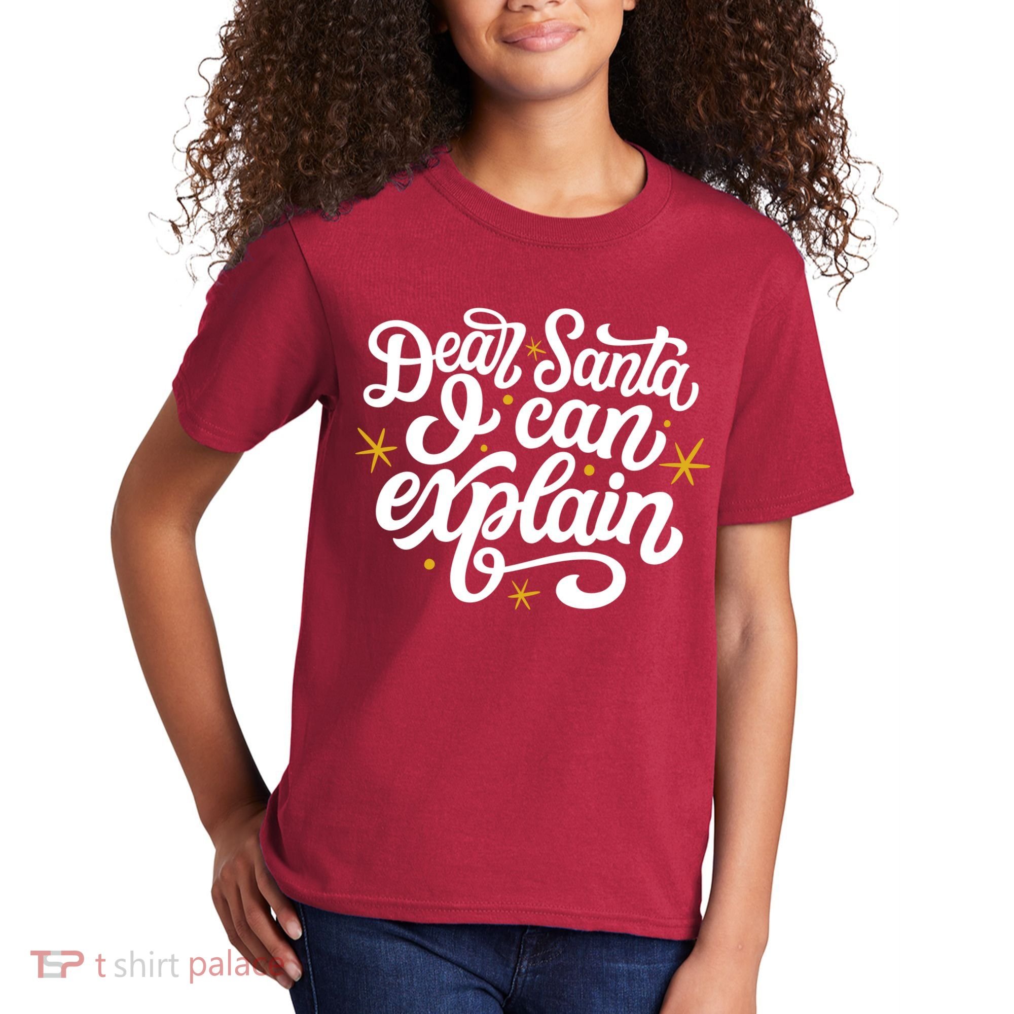 Dear Santa I Can Explain Christmas Holiday Funny Kids T-Shirt