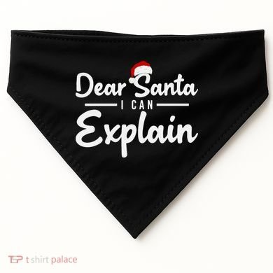 Dear Santa I Can Explain USA-Made Doggie Bandana