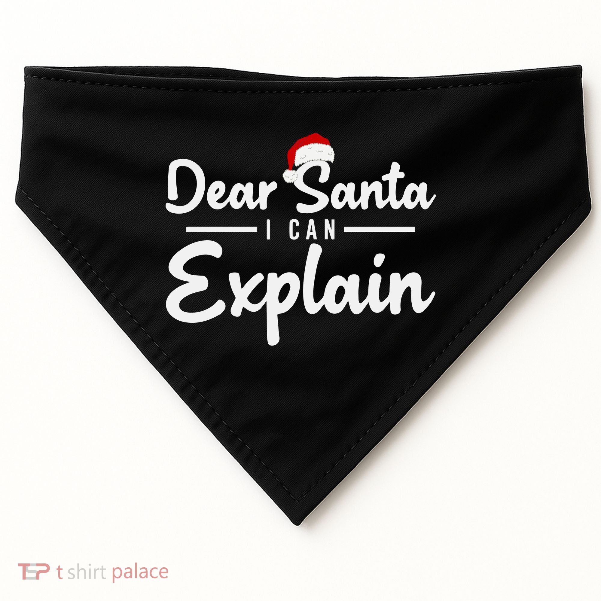 Dear Santa I Can Explain USA-Made Doggie Bandana