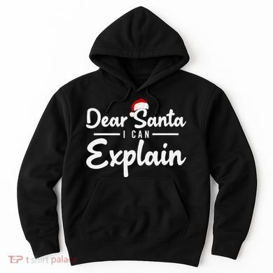 Dear Santa I Can Explain Hoodie