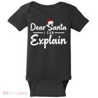 Dear Santa I Can Explain Baby Bodysuit thumb 0