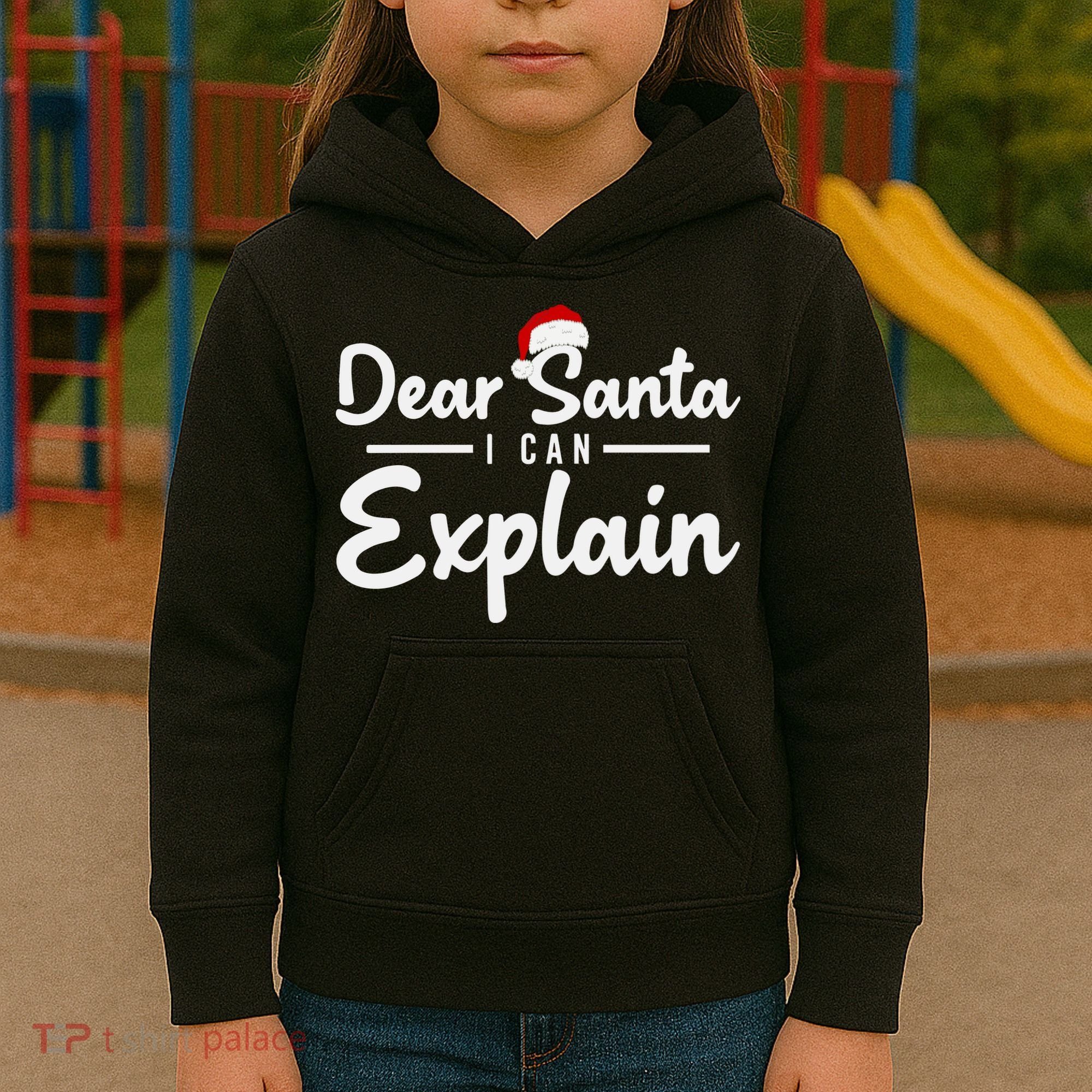 Dear Santa I Can Explain Kids Hoodie