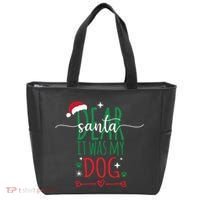 Dear Santa It Was My Dog Funny Christmas Tote Bag thumb 0