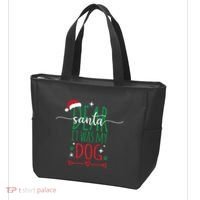 Dear Santa It Was My Dog Funny Christmas Tote Bag thumb 3