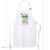 Dear Santa It Was My Dog Funny Christmas Apron thumb 0
