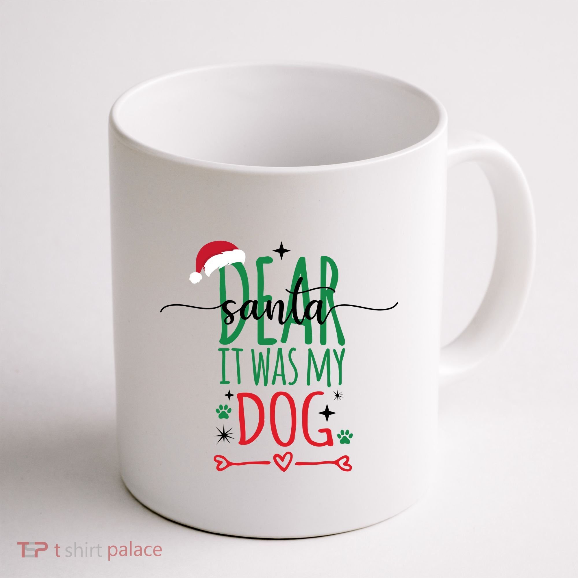 Dear Santa It Was My Dog Funny Christmas Coffee Mug