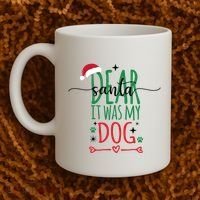 Dear Santa It Was My Dog Funny Christmas Coffee Mug thumb 2