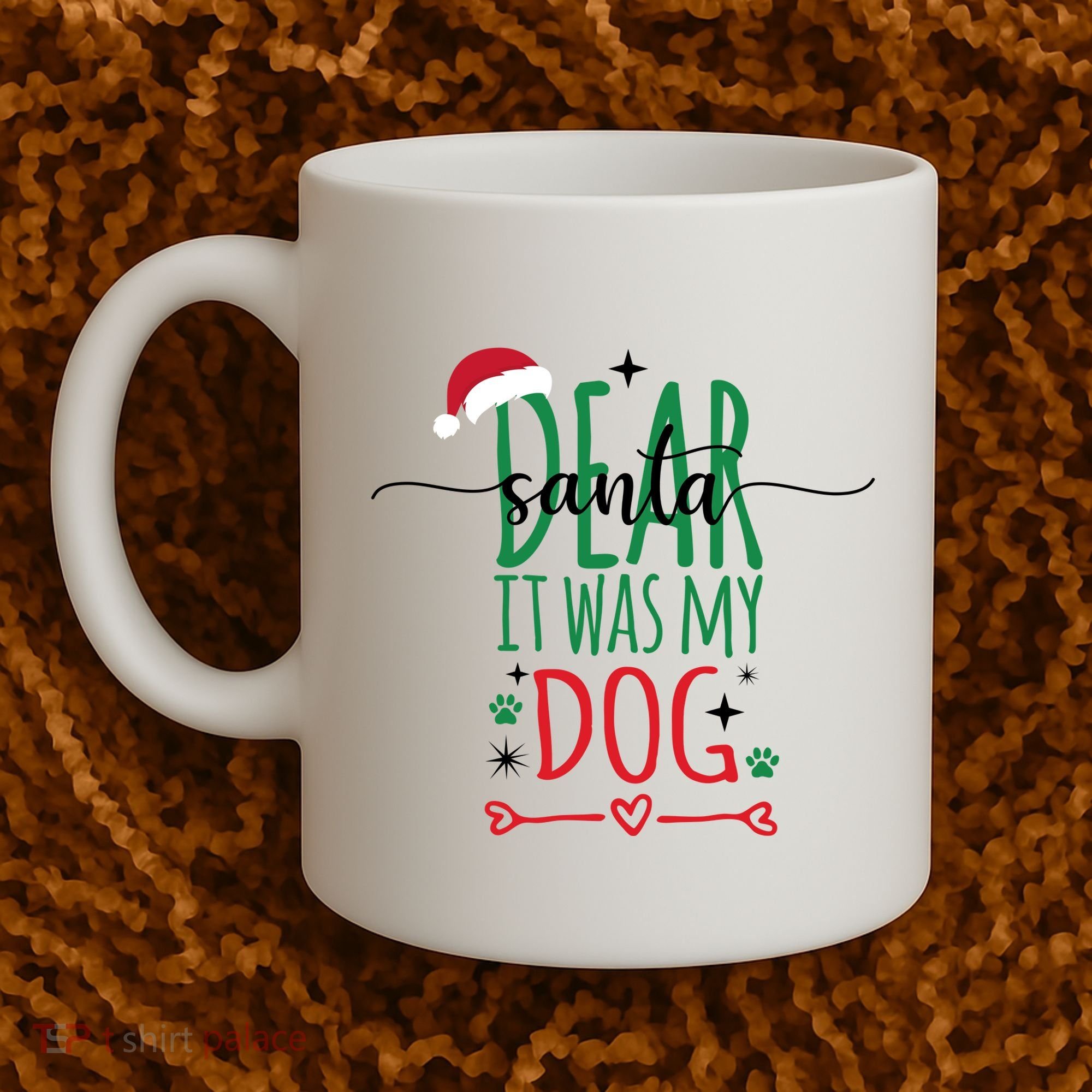 Dear Santa It Was My Dog Funny Christmas Coffee Mug