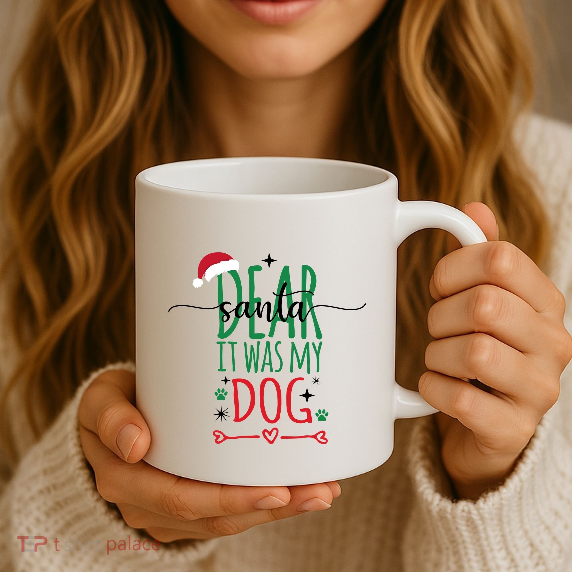 Dear Santa It Was My Dog Funny Christmas Coffee Mug