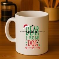 Dear Santa It Was My Dog Funny Christmas Coffee Mug thumb 4