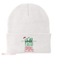 Dear Santa It Was My Dog Funny Christmas Beanie thumb 0