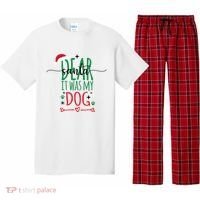 Dear Santa It Was My Dog Funny Christmas Pajama Set thumb 0