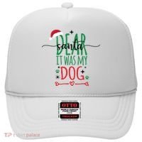 Dear Santa It Was My Dog Funny Christmas Hat thumb 0