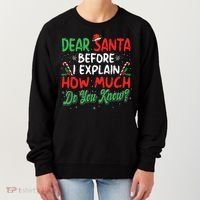Dear Santa I Can Explain Funny Christmas  Women's Sweatshirt thumb 0