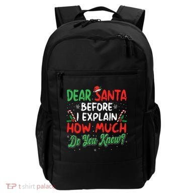 Dear Santa I Can Explain Funny Christmas  Backpack