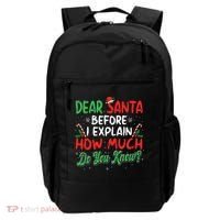 Dear Santa I Can Explain Funny Christmas  Backpack thumb 0
