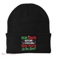 Dear Santa I Can Explain Funny Christmas  Beanie thumb 0