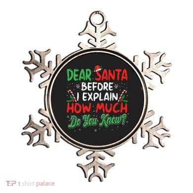 Dear Santa I Can Explain Funny Christmas  Ornament