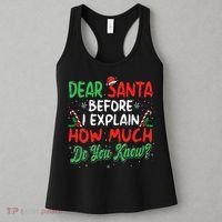 Dear Santa I Can Explain Funny Christmas  Women's Tank Top thumb 3