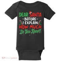 Dear Santa I Can Explain Funny Christmas  Baby Bodysuit thumb 0