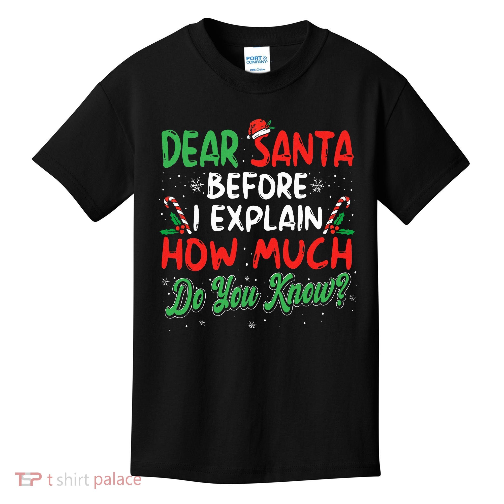 Dear Santa I Can Explain Funny Christmas  Kids T-Shirt