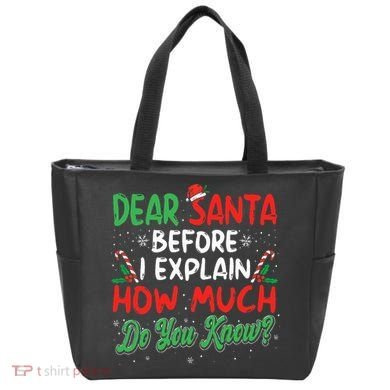 Dear Santa I Can Explain Funny Christmas  Tote Bag