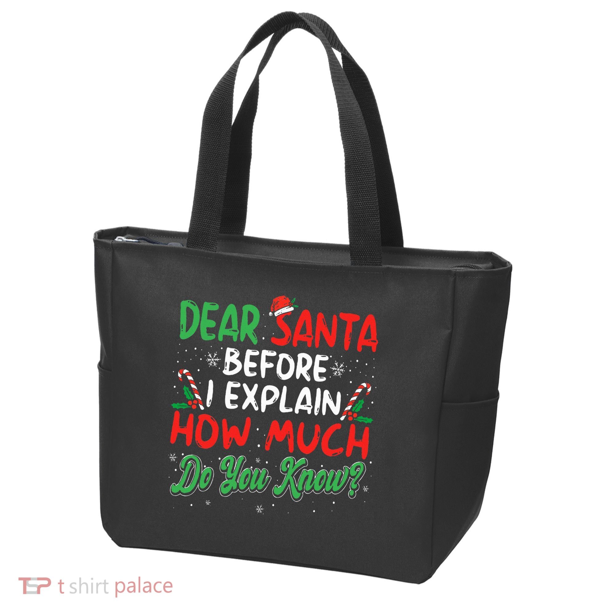 Dear Santa I Can Explain Funny Christmas  Tote Bag