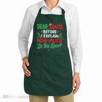 Dear Santa I Can Explain Funny Christmas  Apron thumb 2