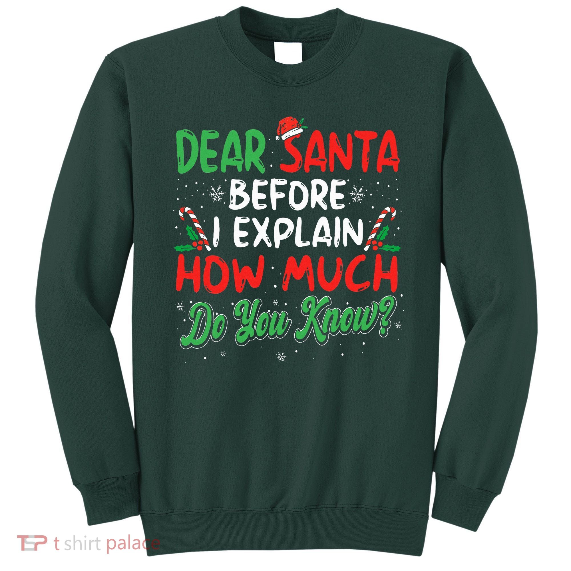 Dear Santa I Can Explain Funny Christmas  Sweatshirt