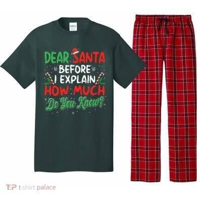 Dear Santa I Can Explain Funny Christmas  Pajama Set