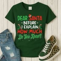 Dear Santa I Can Explain Funny Christmas  Women's T-Shirt thumb 3