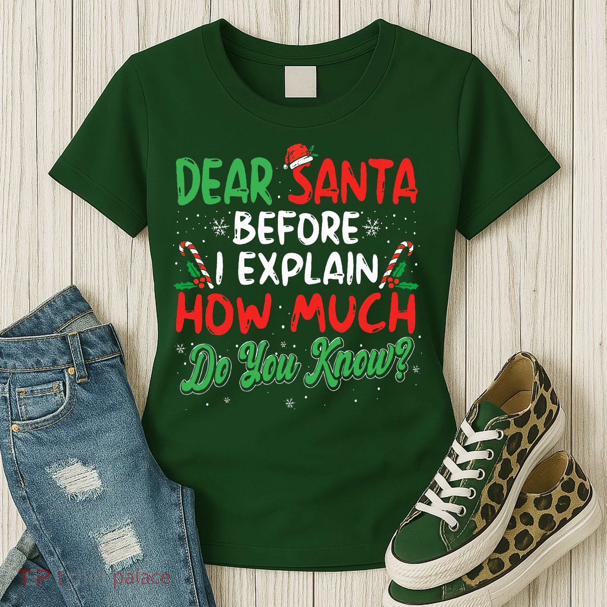 Dear Santa I Can Explain Funny Christmas  Women's T-Shirt