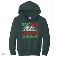 Dear Santa I Can Explain Funny Christmas  Kids Hoodie thumb 0