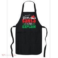 Dear Santa I Can Explain Funny Christmas List Xmas Pajamas Apron thumb 0