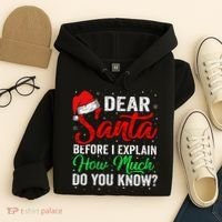 Dear Santa I Can Explain Funny Christmas Hoodie thumb 4