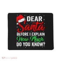 Dear Santa I Can Explain Funny Christmas Mousepad thumb 0