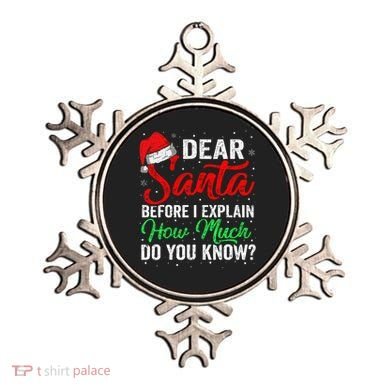 Dear Santa I Can Explain Funny Christmas Ornament