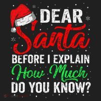 Dear Santa I Can Explain Funny Christmas Hat thumb 2