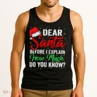 Dear Santa I Can Explain Funny Christmas Tank Top thumb 3