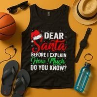 Dear Santa I Can Explain Funny Christmas Tank Top thumb 4