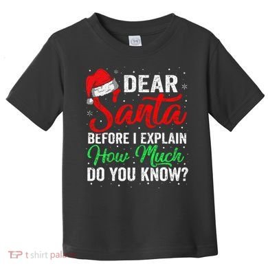 Dear Santa I Can Explain Funny Christmas Toddler T-Shirt