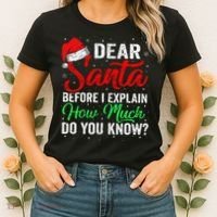 Dear Santa I Can Explain Funny Christmas Women's T-Shirt thumb 2