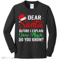 Dear Santa I Can Explain Funny Christmas Kids Long Sleeve Shirt thumb 0