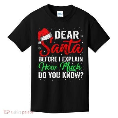 Dear Santa I Can Explain Funny Christmas Kids T-Shirt