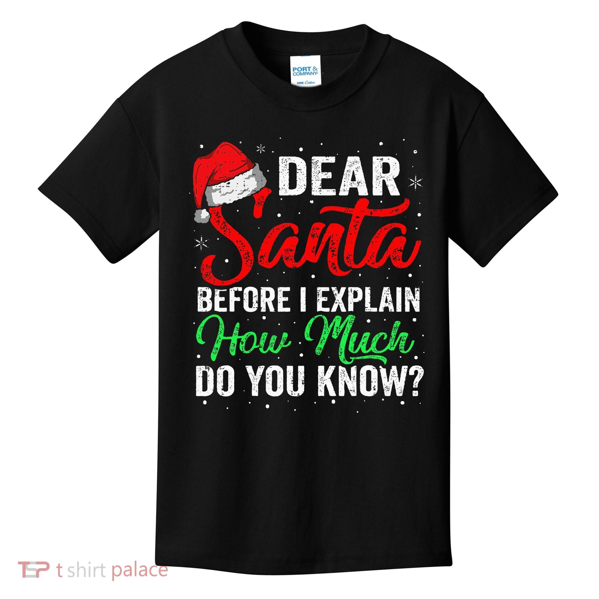 Dear Santa I Can Explain Funny Christmas Kids T-Shirt