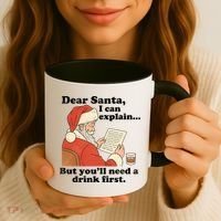 Dear Santa I Can Explain But Youll Need A Drink First Coffee Mug thumb 3