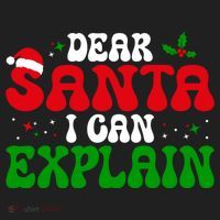 Dear Santa I Can Explain Funny Christmas Joke Gift Beanie thumb 2