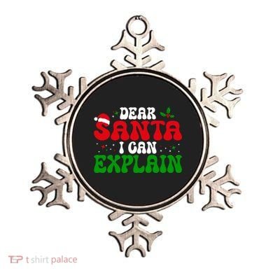 Dear Santa I Can Explain Funny Christmas Joke Gift Ornament