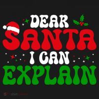 Dear Santa I Can Explain Funny Christmas Joke Gift Ornament thumb 1