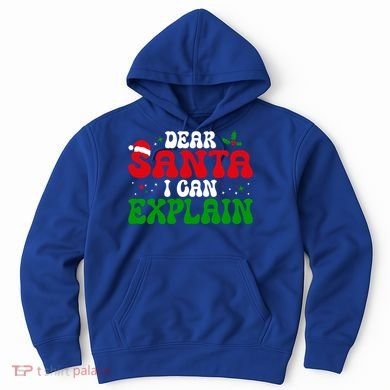 Dear Santa I Can Explain Funny Christmas Joke Gift Hoodie